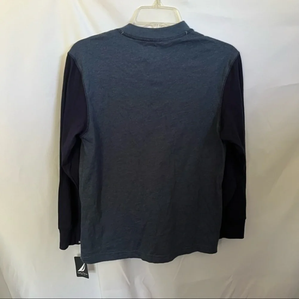 Nautica Henley NWT Youth 10-12 Navy
